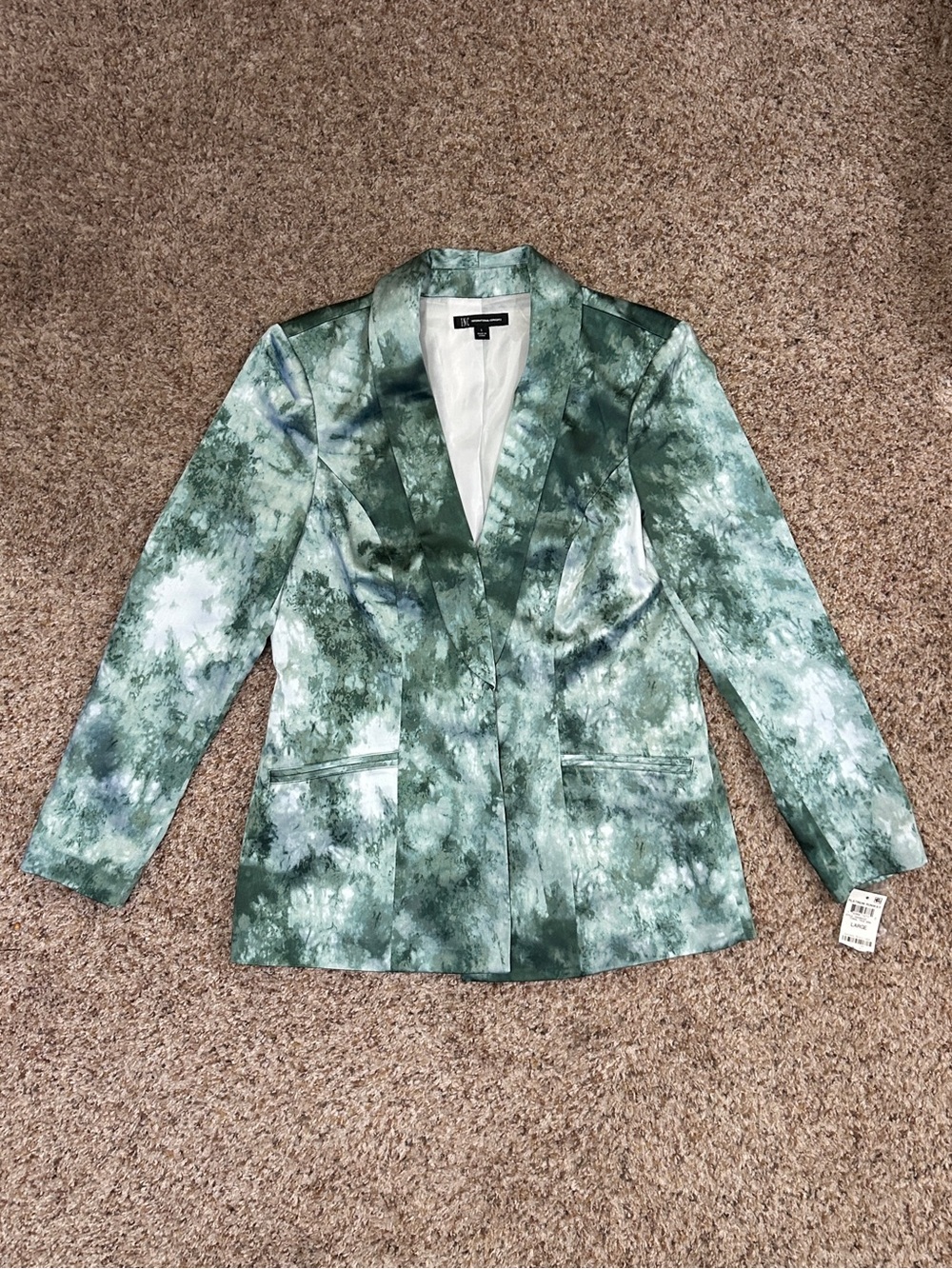 INC International Concepts Women's Green Blazer, Brand New Size Large